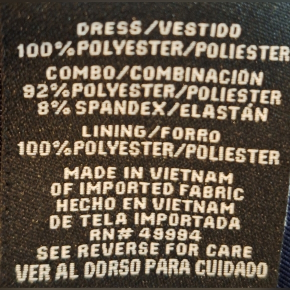 NWT R&M RICHARDS Navy and Gold Maxi Dress - Picture 10 of 10